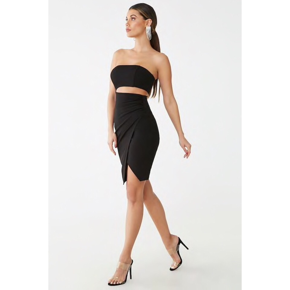 Black Cutout Mini Dress